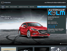 Tablet Screenshot of mazda-kolm.at